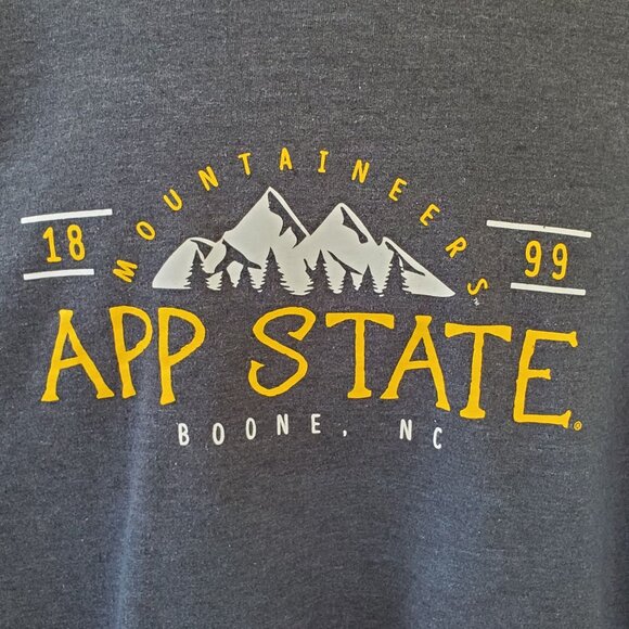 App State Boone NC Sweatshirt Large Gildan Fleece Heavy Blend Pullover Knit - Picture 6 of 9